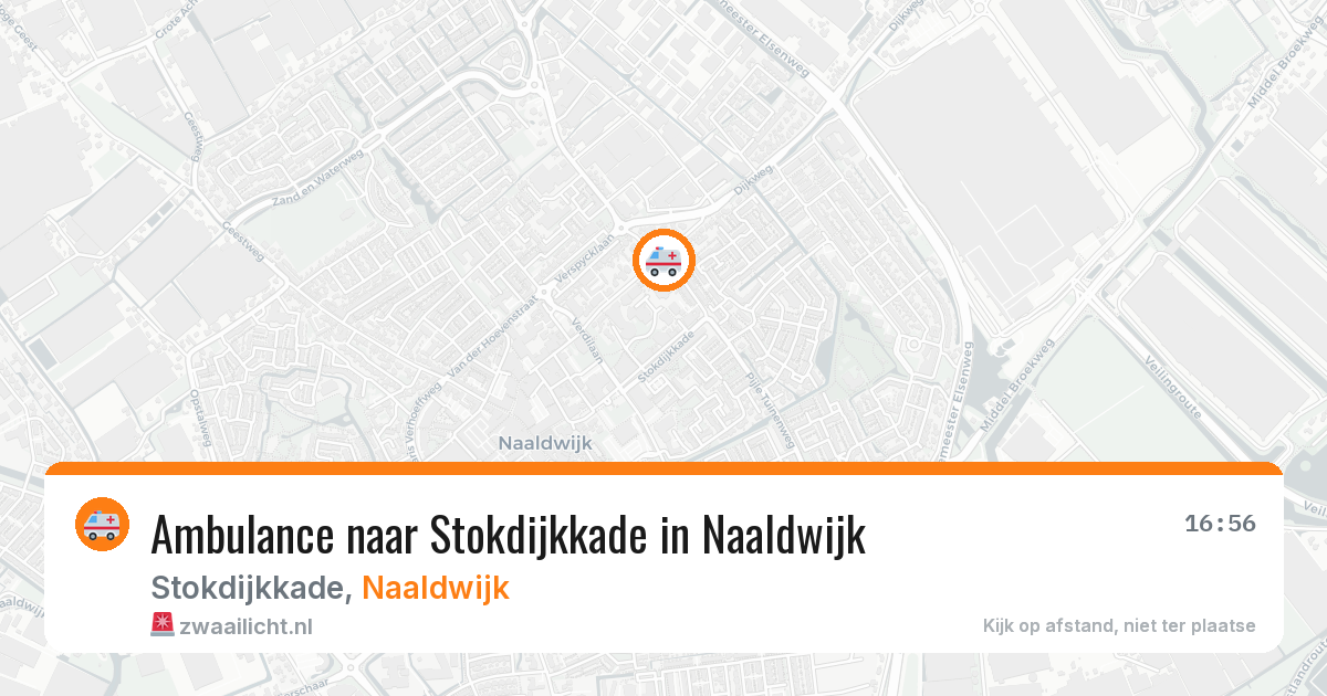 Ambulance naar Stokdijkkade in Naaldwijk — 10 jun 2026