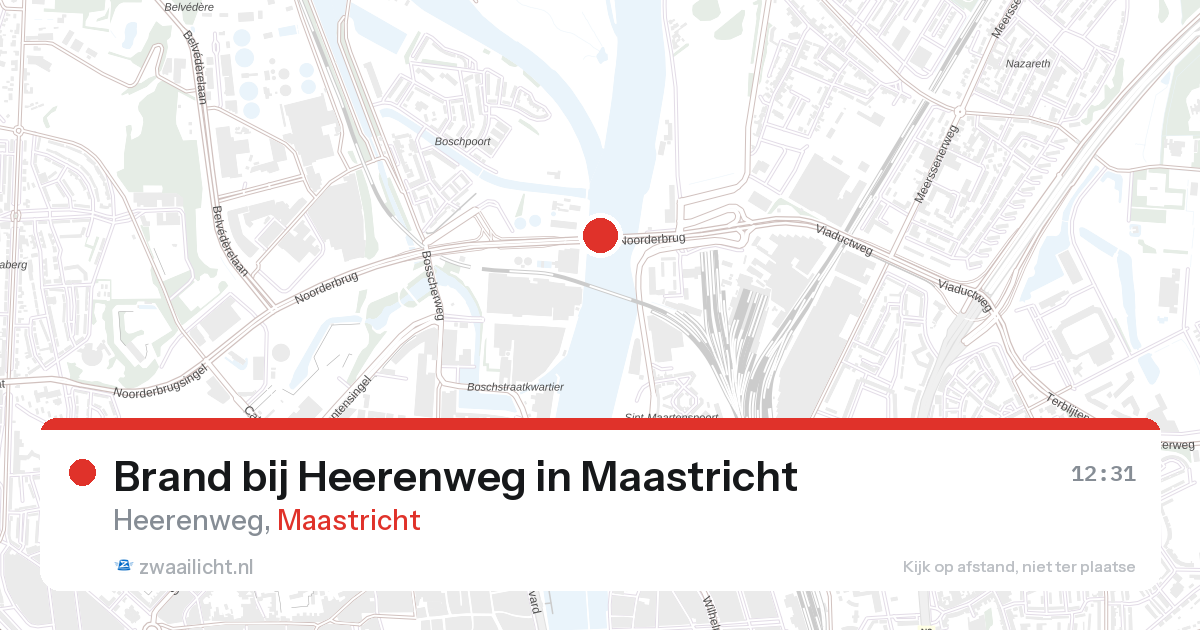 Brand bij Heerenweg in Maastricht — 10 aug 2026