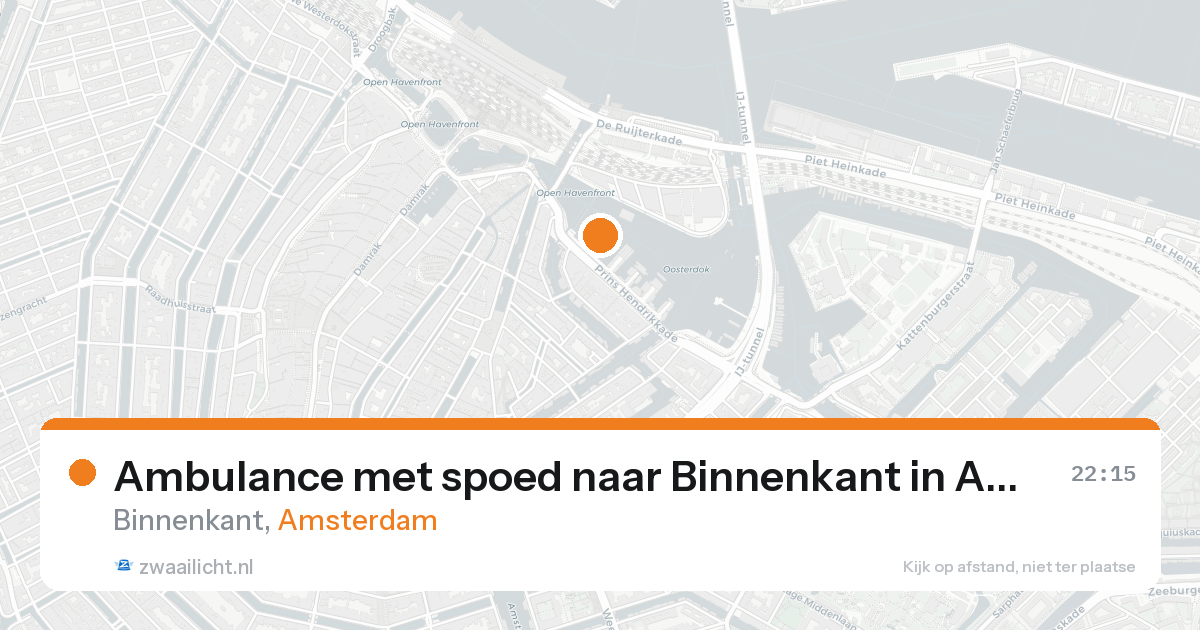 Ambulance met spoed naar Binnenkant in Amsterdam — 30 jan 2026