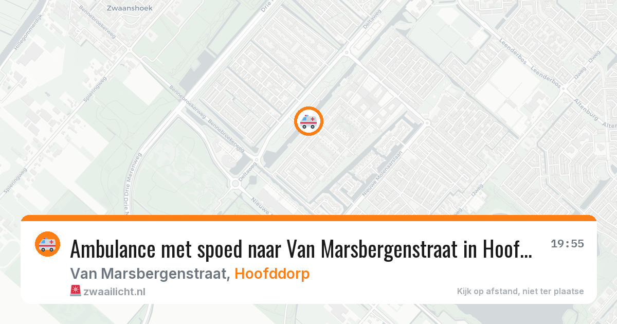 Ambulance met spoed naar Van Marsbergenstraat in Hoofddorp — 28 apr 2026