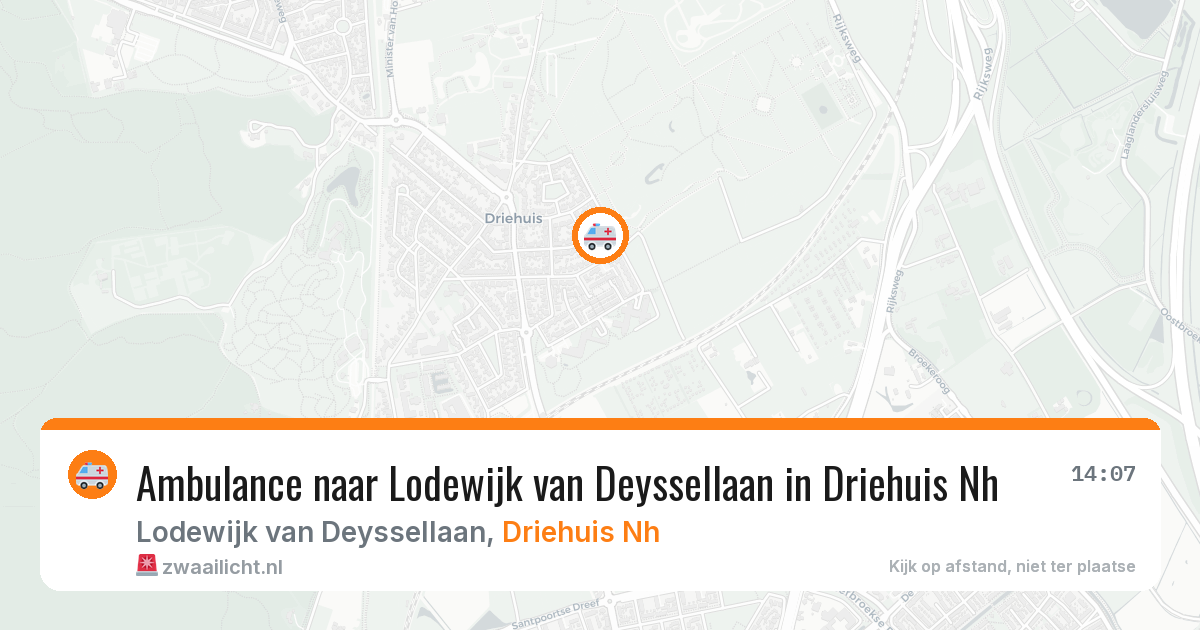 Ambulance naar Lodewijk van Deyssellaan in Driehuis Nh — 11 aug 2026