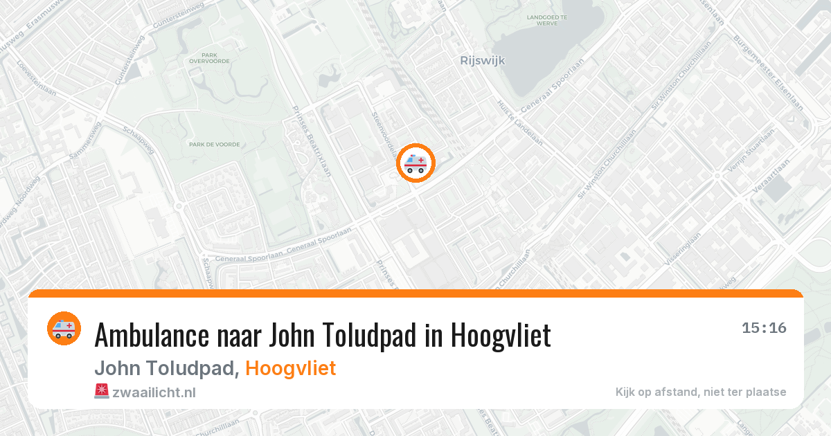 Ambulance naar John Toludpad in Hoogvliet — 30 mrt 2026