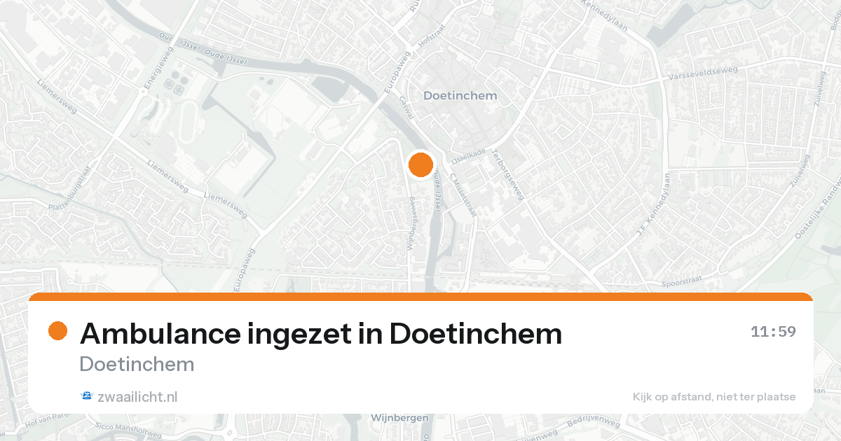 Ambulance ingezet in Doetinchem — 15 aug 2026