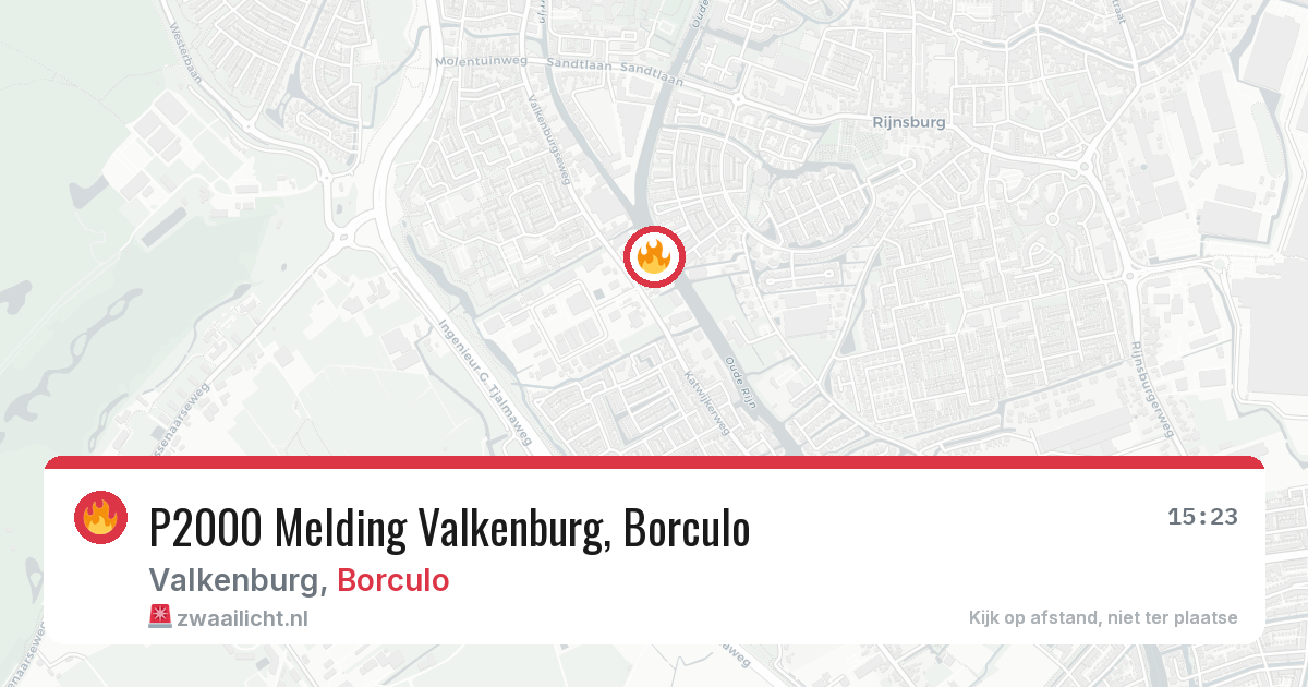 P2000 Melding Valkenburg, Borculo — 8 feb 2026