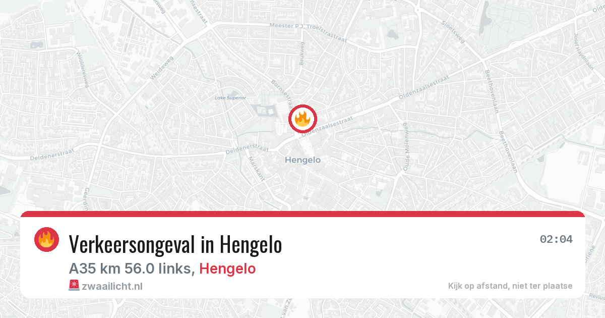 Verkeersongeval in Hengelo — 5 jul 2026