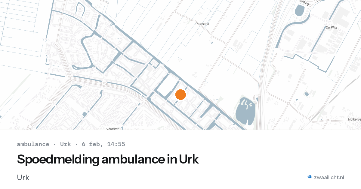 Spoedmelding ambulance in Urk — 6 feb 2026