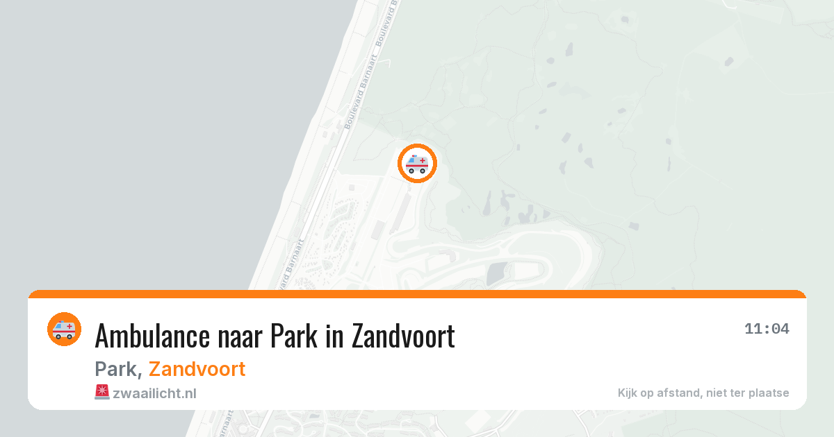 Ambulance naar Park in Zandvoort — 1 jun 2026