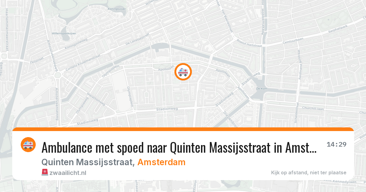 Ambulance met spoed naar Quinten Massijsstraat in Amsterdam — 22 jun 2026