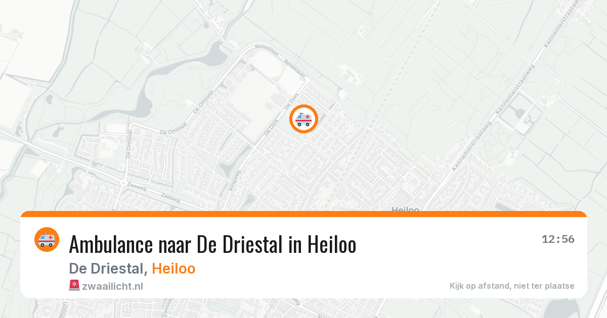 Ambulance naar De Driestal in Heiloo — 13 aug 2026