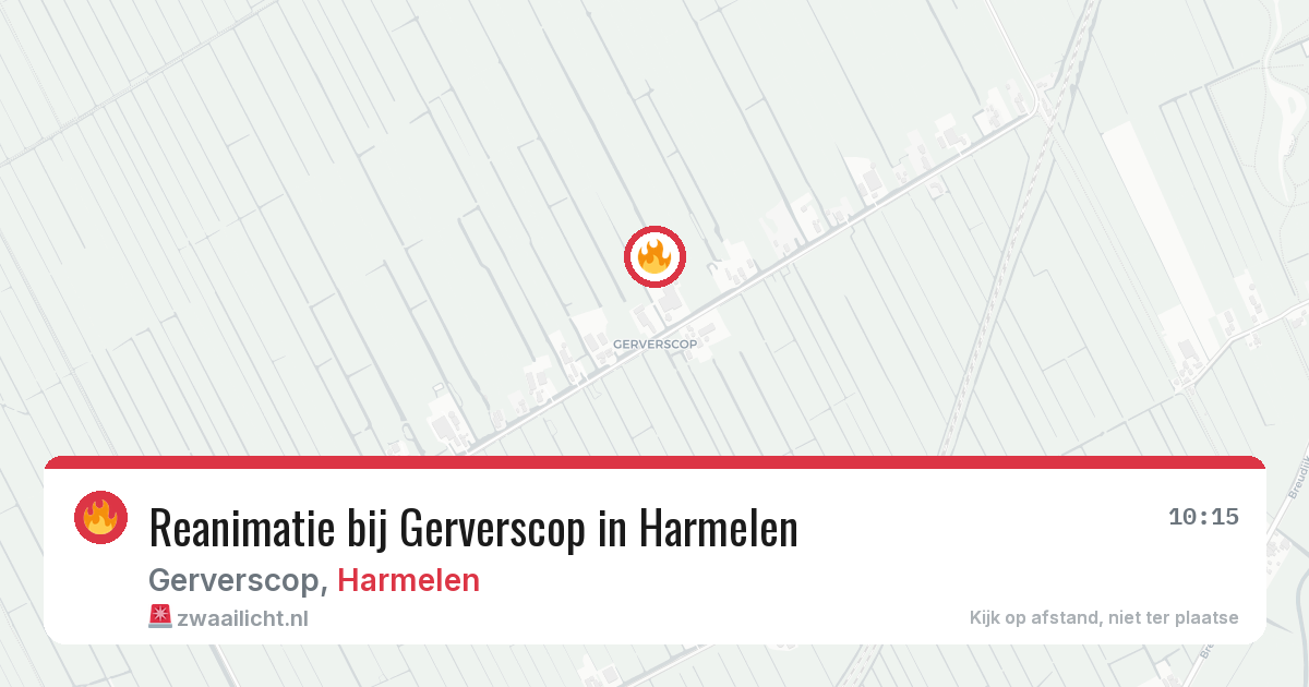 Reanimatie bij Gerverscop in Harmelen — 24 mrt 2026