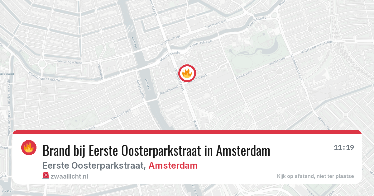 Brand bij Eerste Oosterparkstraat in Amsterdam — 2 apr 2026