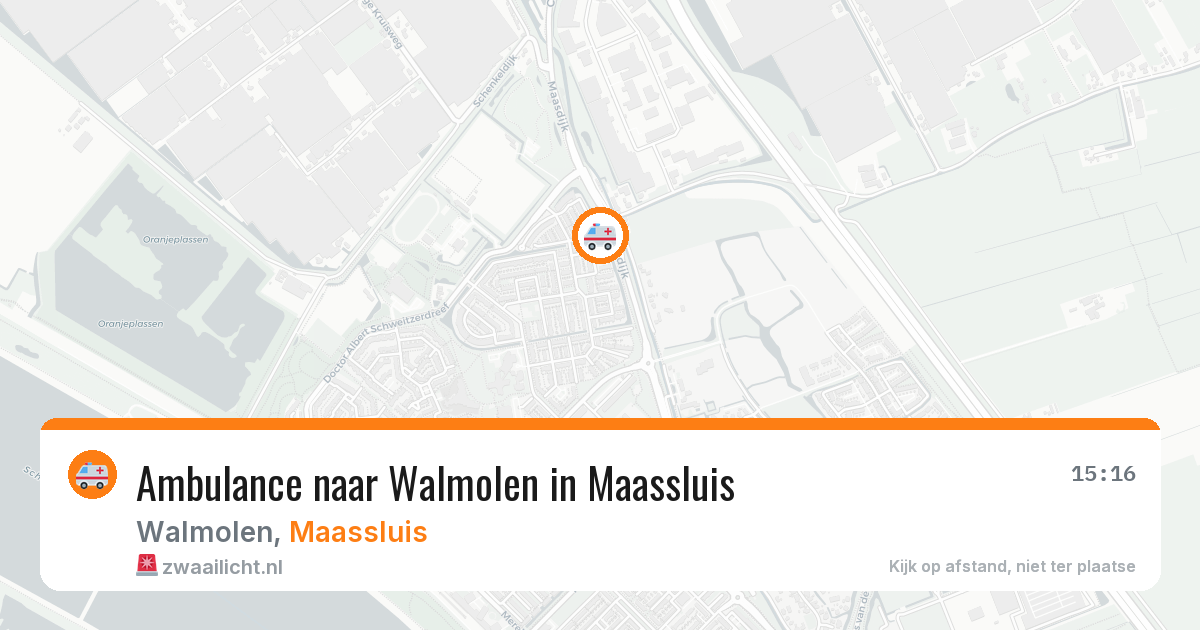 Ambulance naar Walmolen in Maassluis — 6 mei 2026