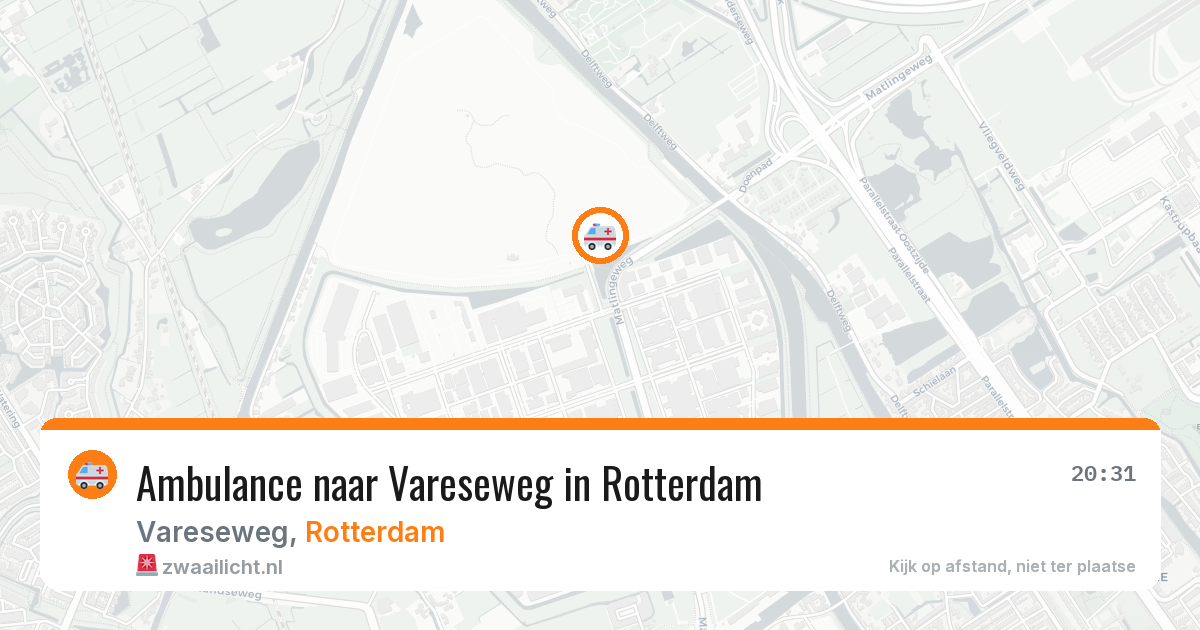 Ambulance naar Vareseweg in Rotterdam — 18 jun 2026