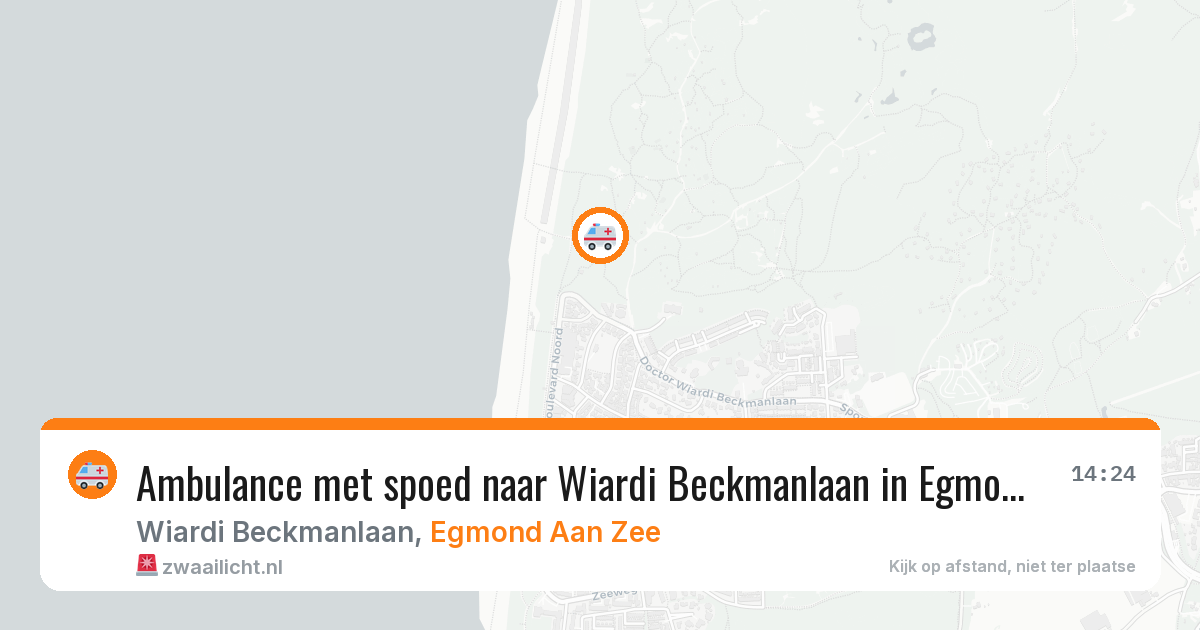 Ambulance met spoed naar Wiardi Beckmanlaan in Egmond Aan Zee — 11 jul 2026