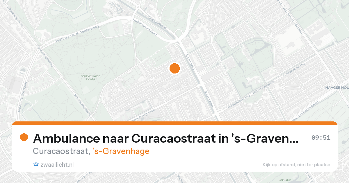 Ambulance naar Curacaostraat in 's-Gravenhage — 19 aug 2026