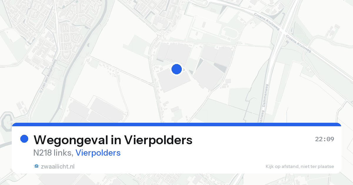 Wegongeval in Vierpolders — 21 aug 2026