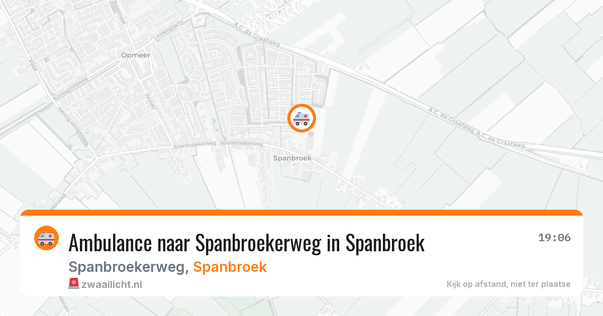 Ambulance naar Spanbroekerweg in Spanbroek — 8 apr 2026