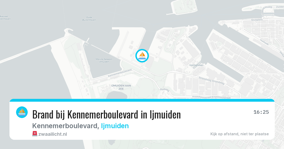 Brand bij Kennemerboulevard in Ijmuiden — 29 jul 2026