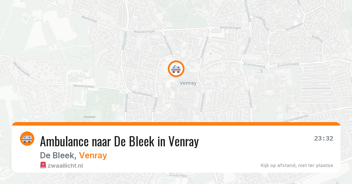 Ambulance naar De Bleek in Venray — 20 jun 2026