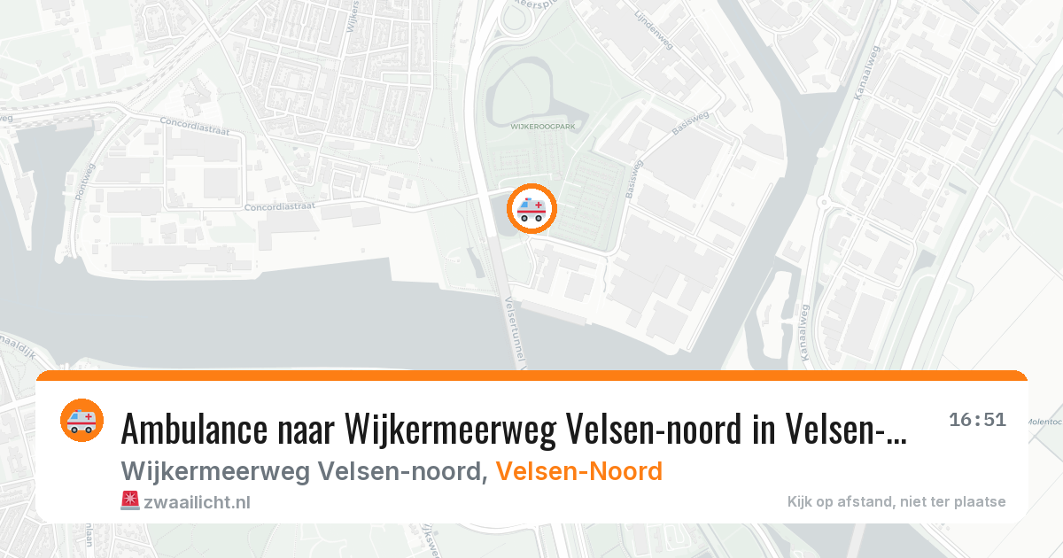 Ambulance naar Wijkermeerweg Velsen-noord in Velsen-Noord — 29 jan 2026