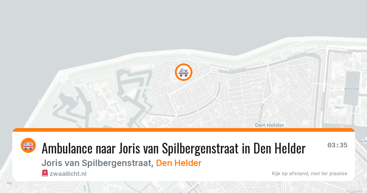 Ambulance naar Joris van Spilbergenstraat in Den Helder — 19 jun 2026