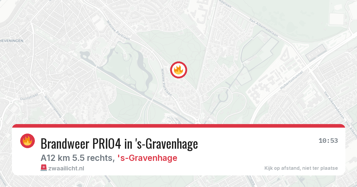 Brandweer PRIO4 in 's-Gravenhage — 9 mrt 2026 | 🚨 Zwaailicht.nl