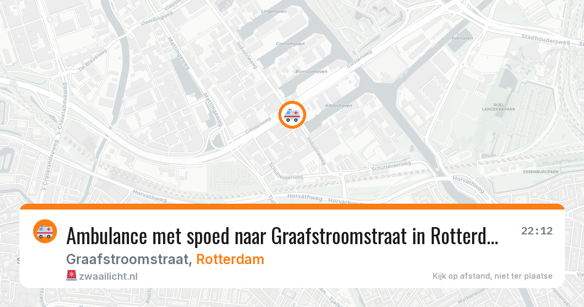 Ambulance met spoed naar Graafstroomstraat in Rotterdam — 15 jul 2026