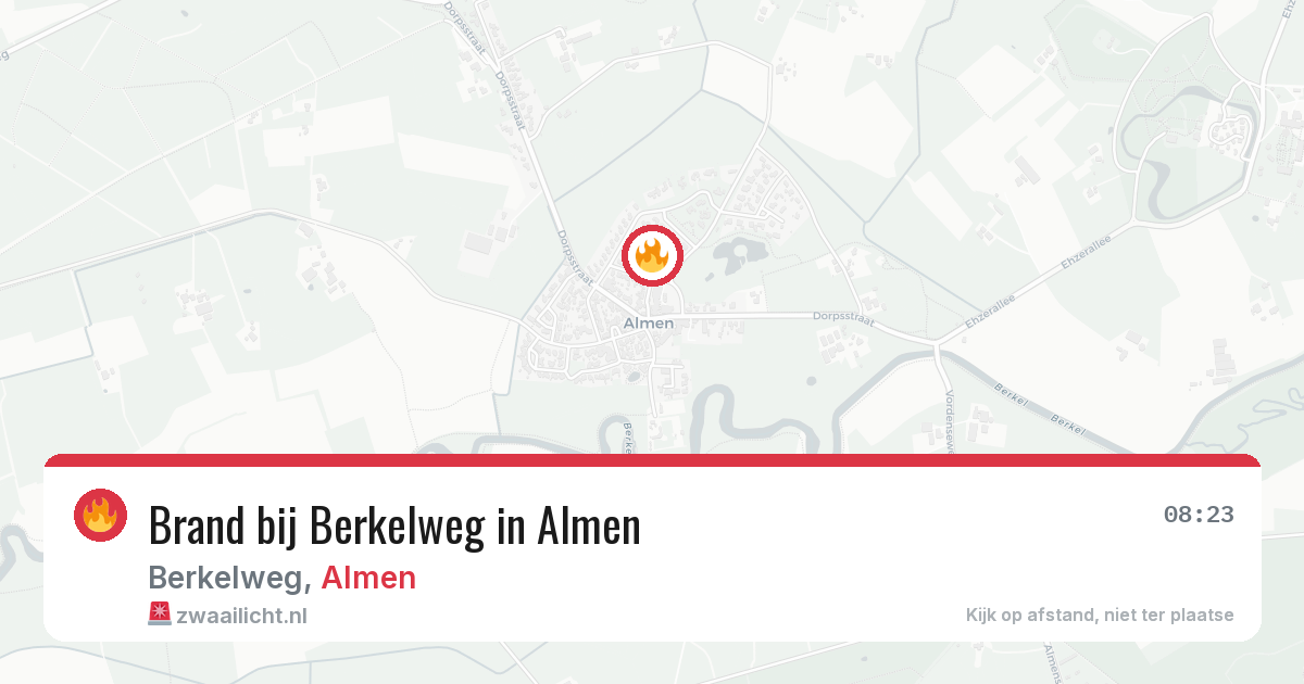 Brand bij Berkelweg in Almen — 28 jun 2026