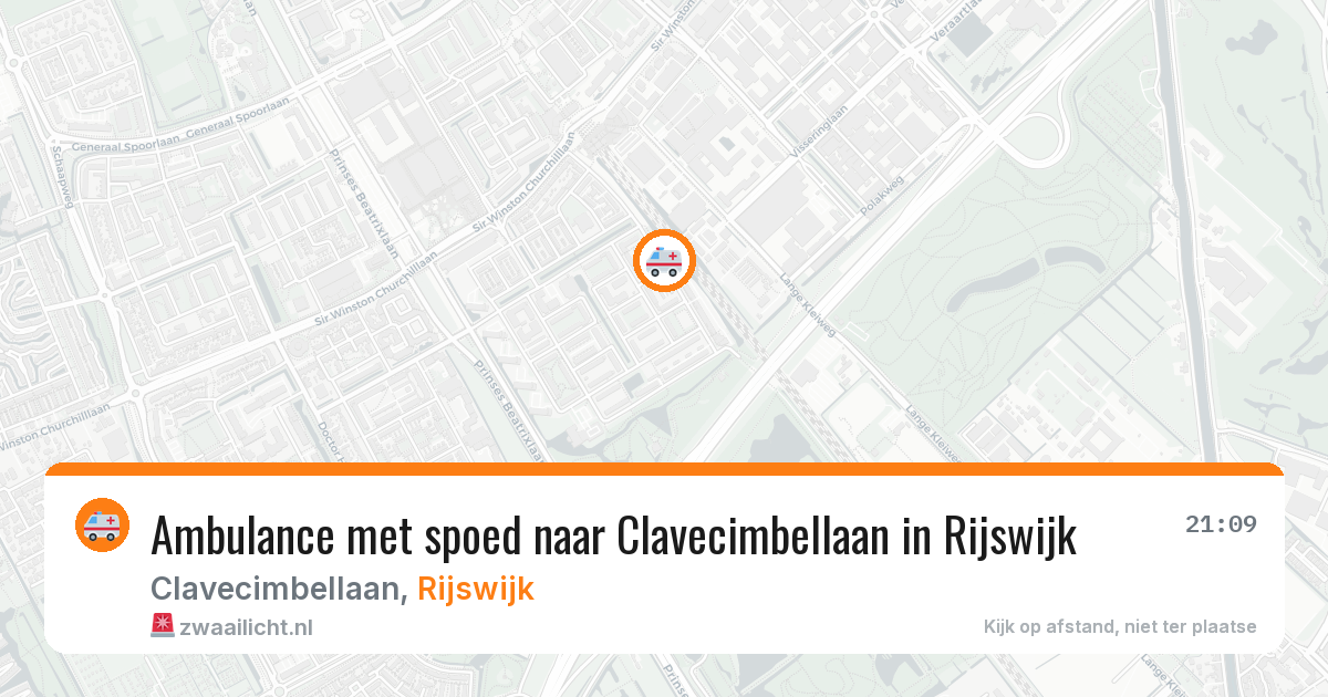Ambulance met spoed naar Clavecimbellaan in Rijswijk — 31 jul 2026