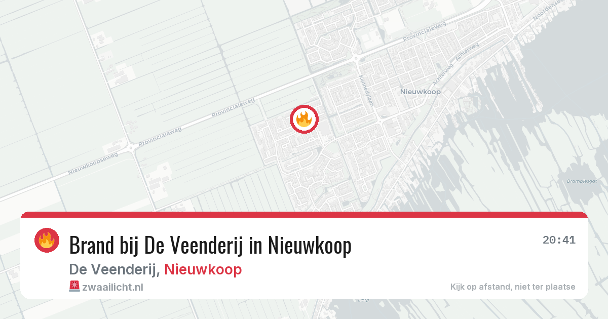 Brand bij De Veenderij in Nieuwkoop — 16 jun 2026
