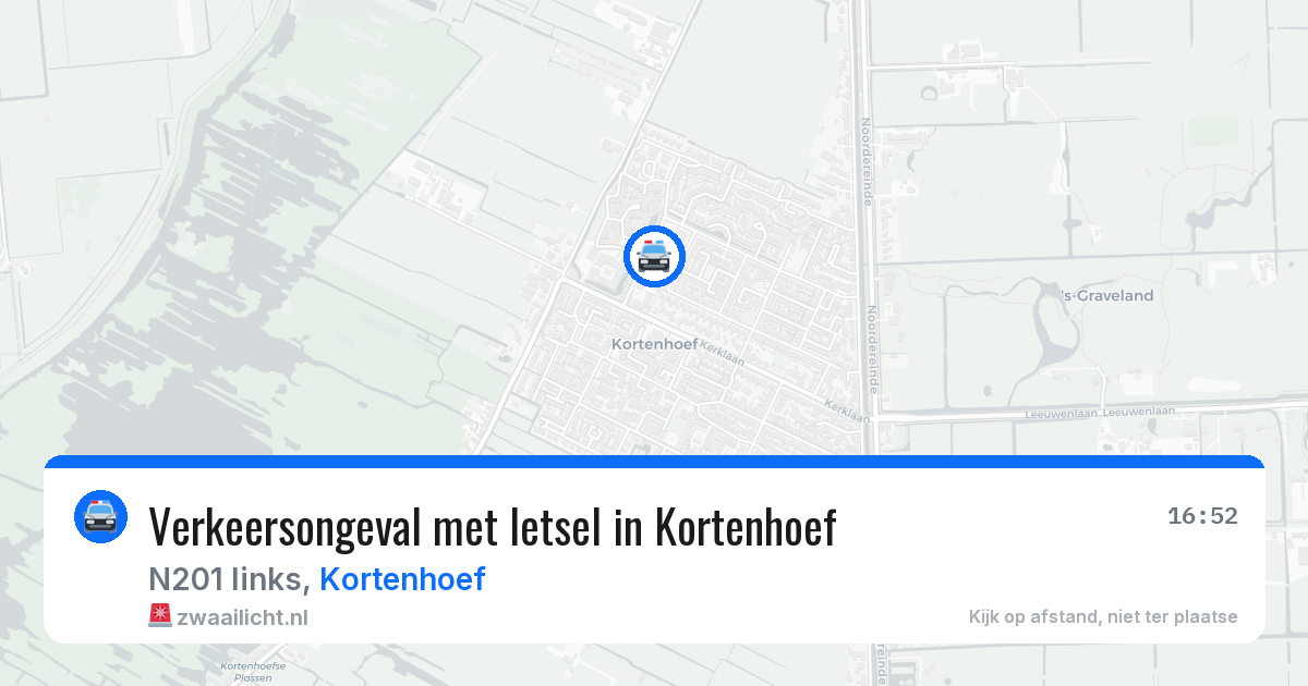 Verkeersongeval met letsel in Kortenhoef — 29 mei 2026