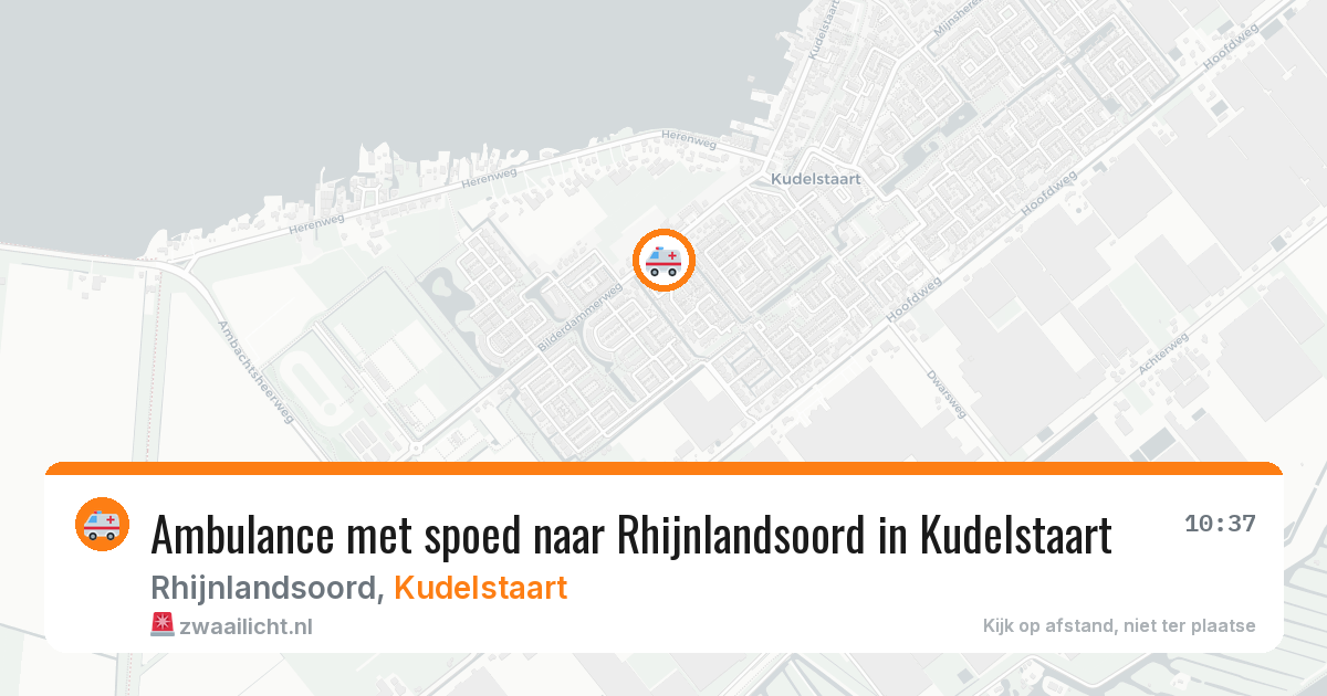 Ambulance met spoed naar Rhijnlandsoord in Kudelstaart — 27 feb 2026