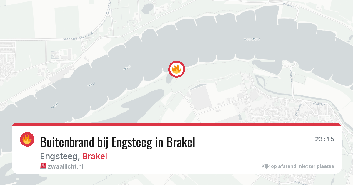 Buitenbrand bij Engsteeg in Brakel — 15 jul 2026