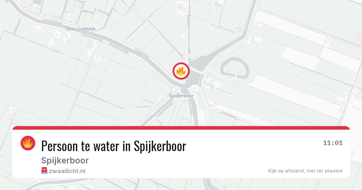 Persoon te water in Spijkerboor — 31 jul 2026