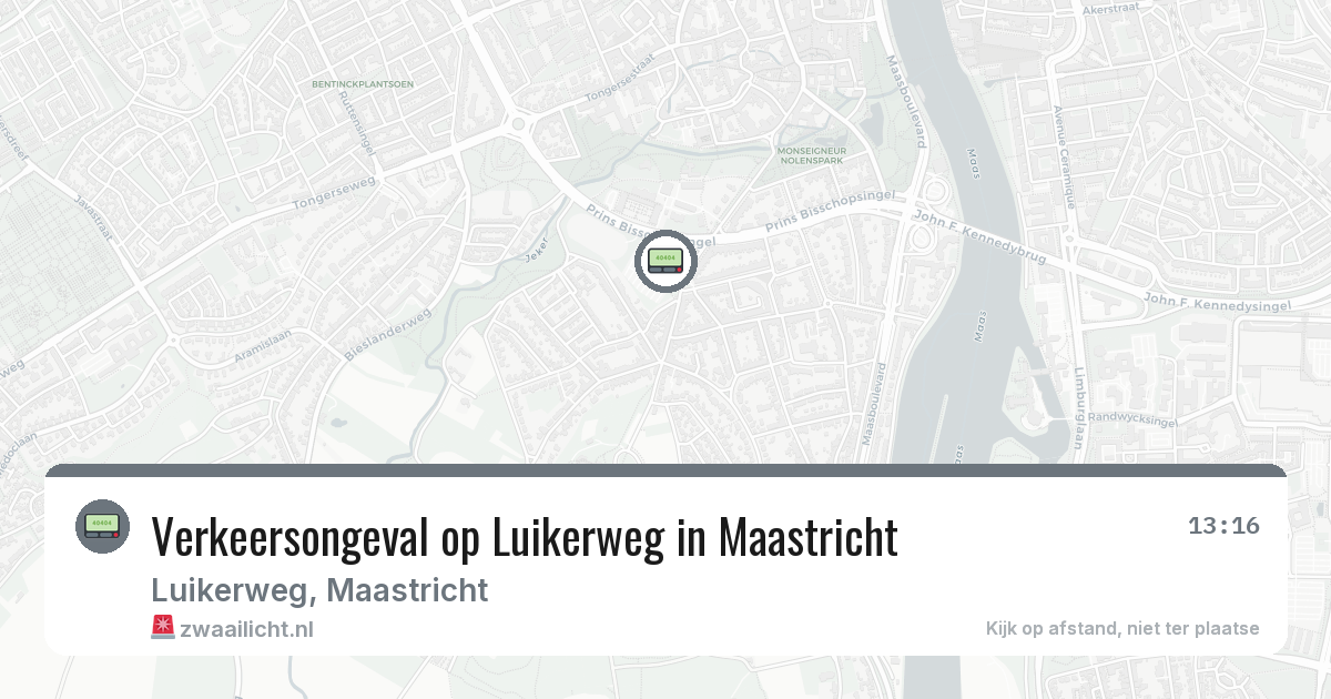 Verkeersongeval op Luikerweg in Maastricht — 6 mei 2026