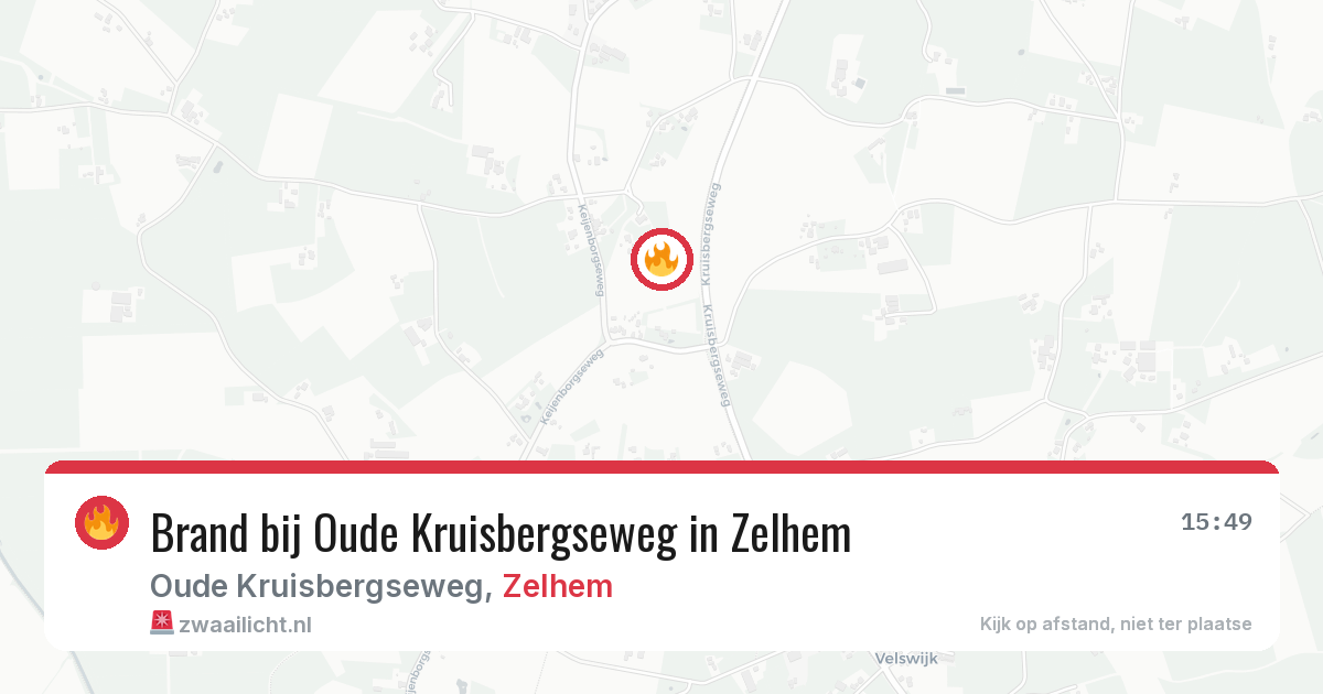 Brand bij Oude Kruisbergseweg in Zelhem — 22 apr 2026