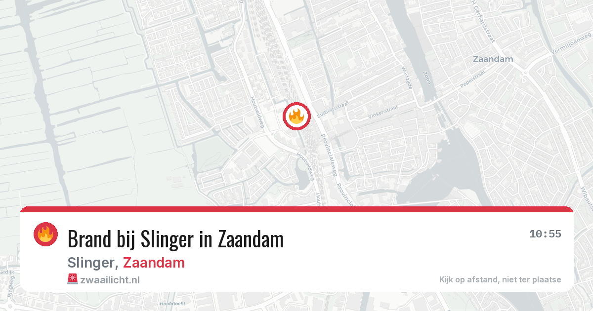 Brand bij Slinger in Zaandam — 29 jan 2026