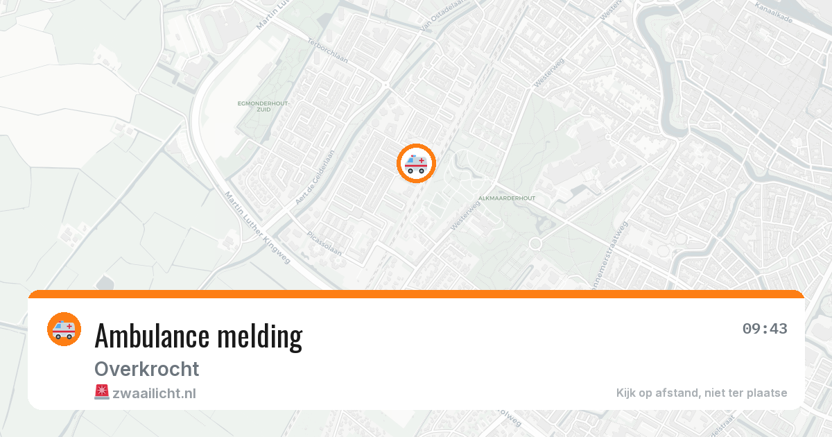 Ambulance melding — 6 mei 2026