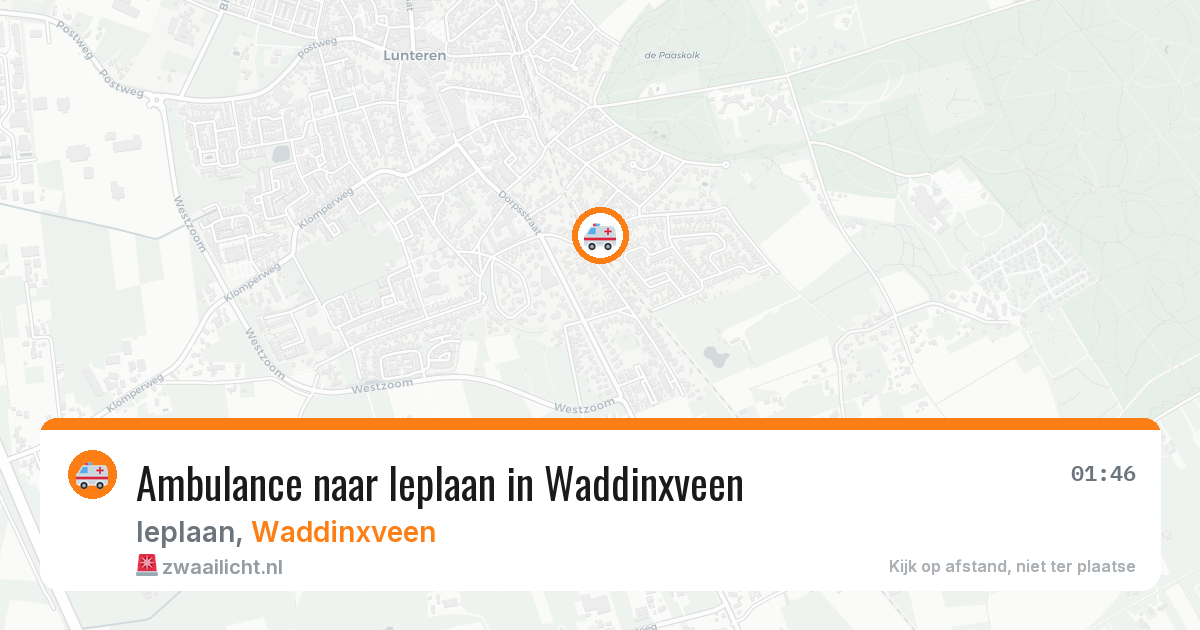 Ambulance naar Ieplaan in Waddinxveen — 29 jan 2026