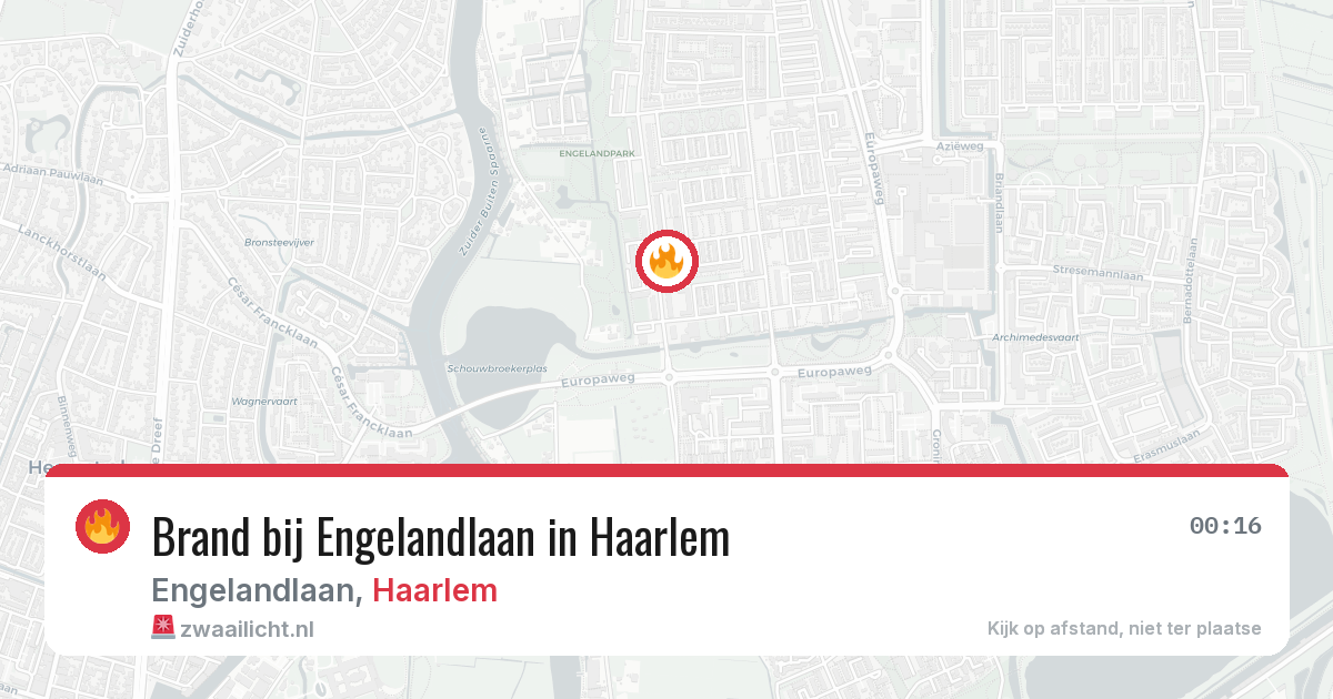 Brand bij Engelandlaan in Haarlem — 3 mei 2026