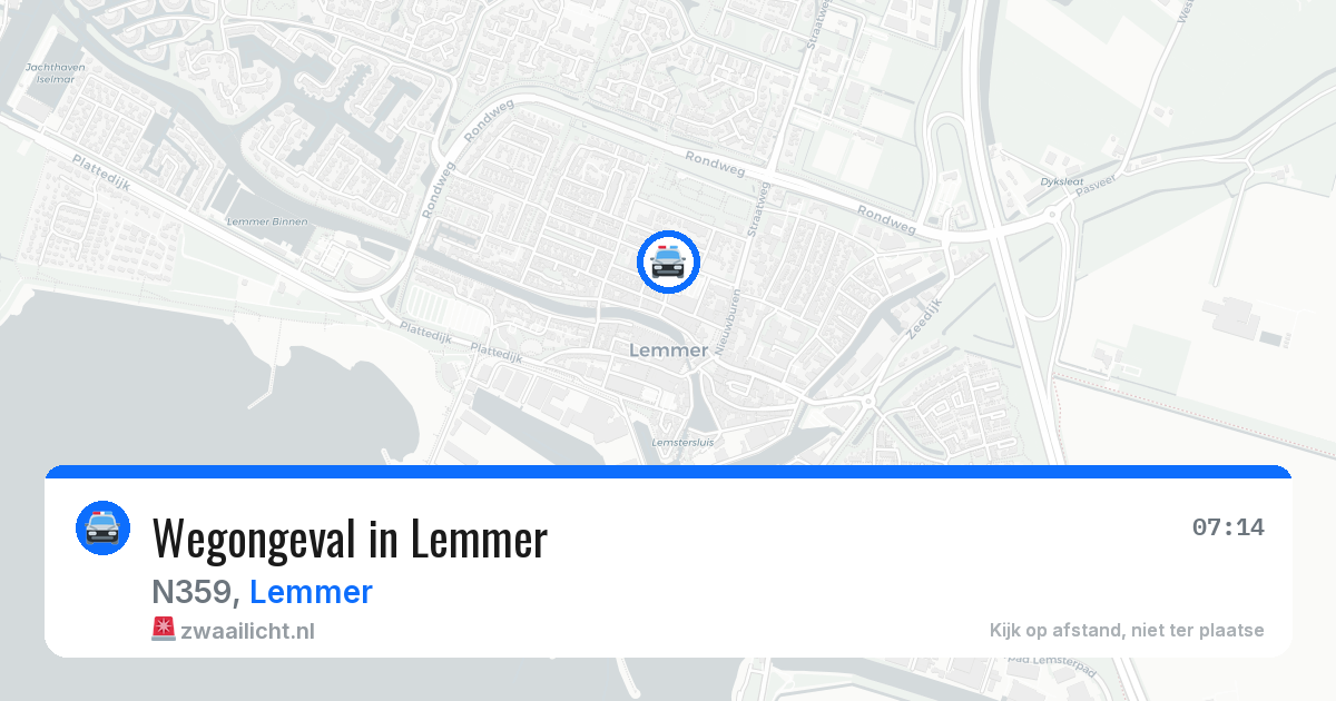 Wegongeval in Lemmer — 9 apr 2026