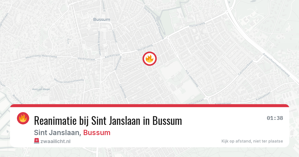 Reanimatie bij Sint Janslaan in Bussum — 15 jun 2026