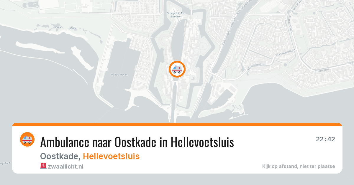 Ambulance naar Oostkade in Hellevoetsluis — 26 jun 2026