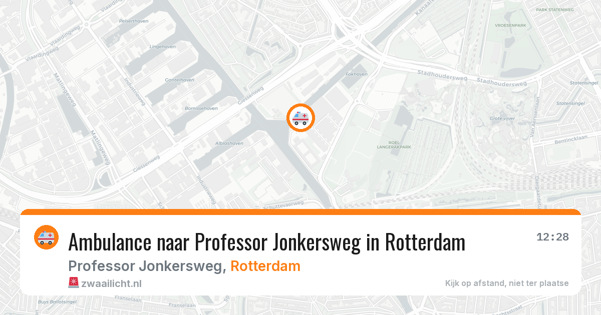 Ambulance naar Professor Jonkersweg in Rotterdam — 24 jun 2026