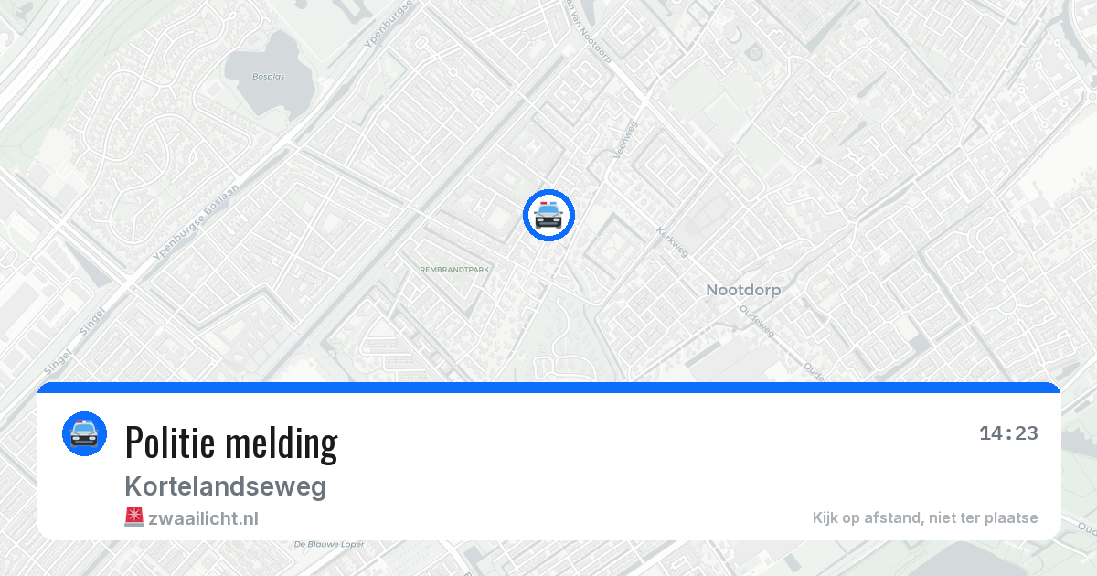 Politie melding — 13 jun 2026