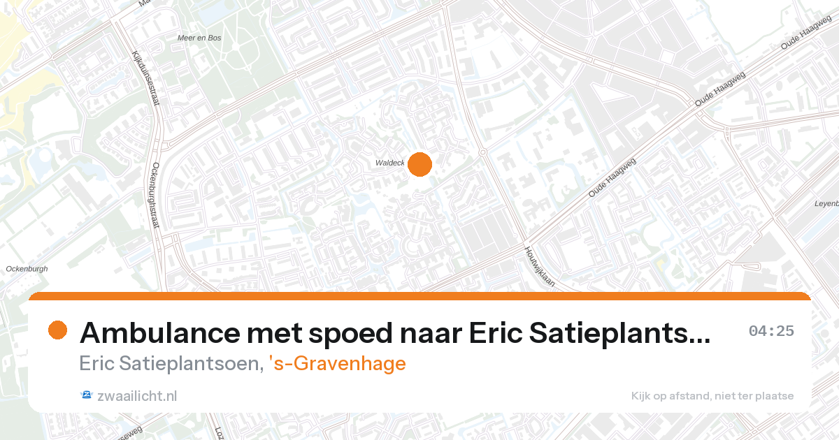Ambulance met spoed naar Eric Satieplantsoen in 's-Gravenhage — 7 feb 2026