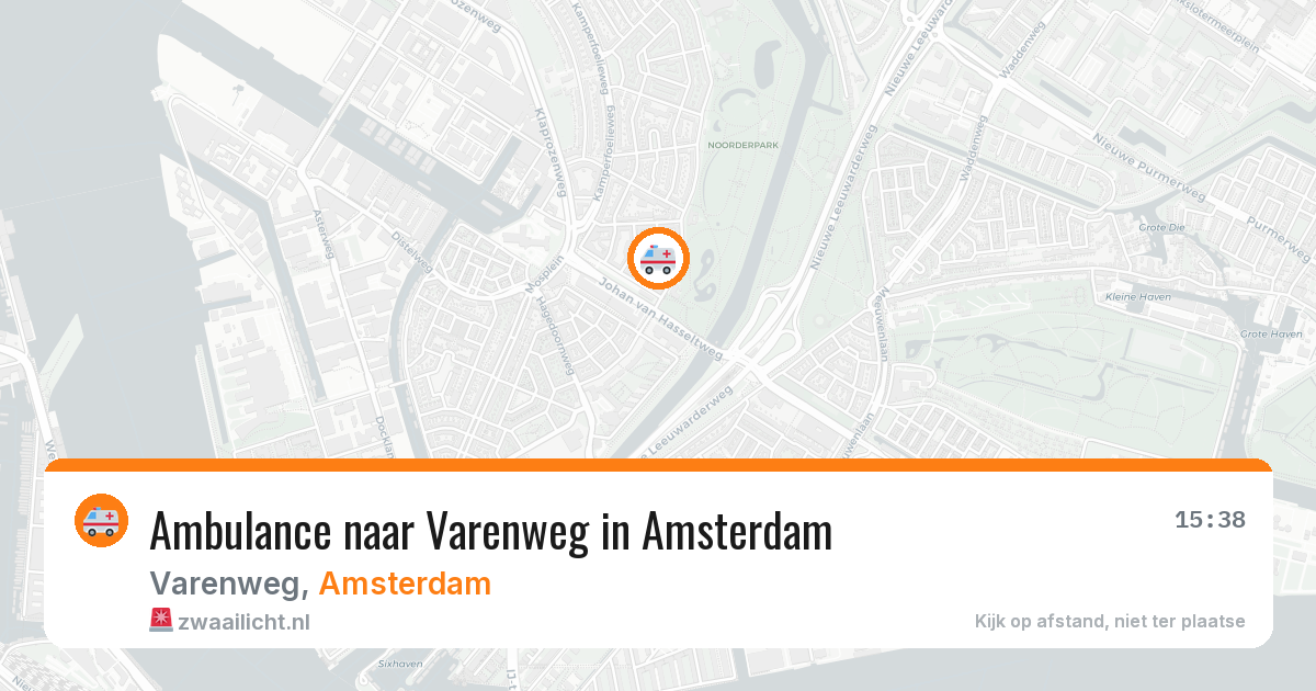 Ambulance naar Varenweg in Amsterdam — 25 mei 2026