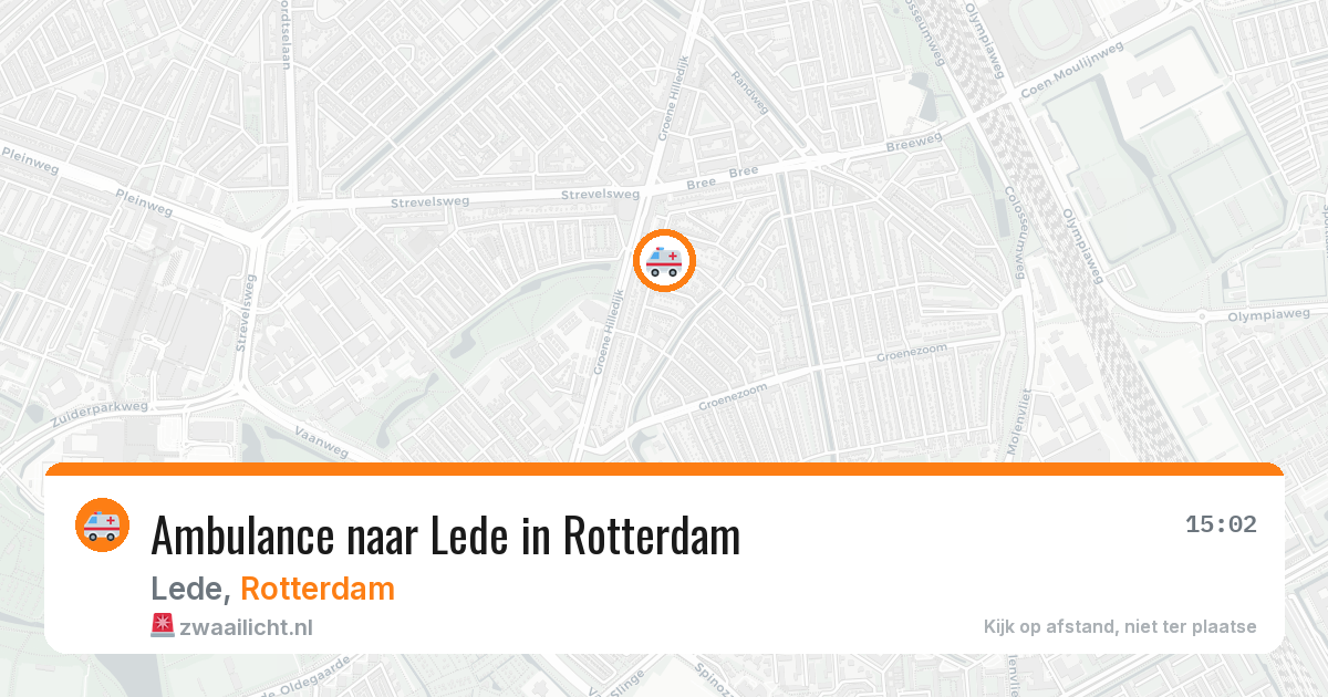 Ambulance naar Lede in Rotterdam — 26 mei 2026