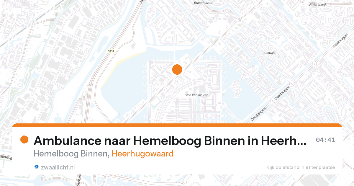 Ambulance naar Hemelboog Binnen in Heerhugowaard — 28 aug 2026