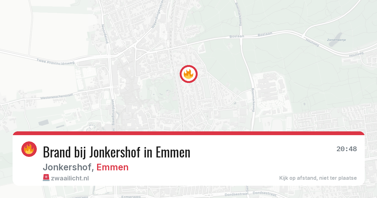 Brand bij Jonkershof in Emmen — 29 jun 2026